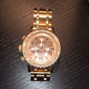Women’s Nixon Watch Rose Golden with Diamonds